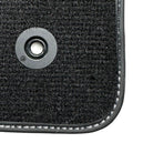 Black Floor Mats For Ford Mustang VI (2015-2023) With Pony - AutoWin