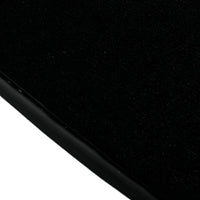 Black Floor Mats For Ford Mustang VI (2015-2023) With Pony - AutoWin