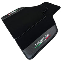 Black Floor Mats for Lamborghini Diablo (1990-2001) with Carbon Fiber - AutoWin