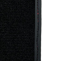 Black Floor Mats for Lamborghini Huracan With Red (Rosso Mysia) Leather - AutoWin