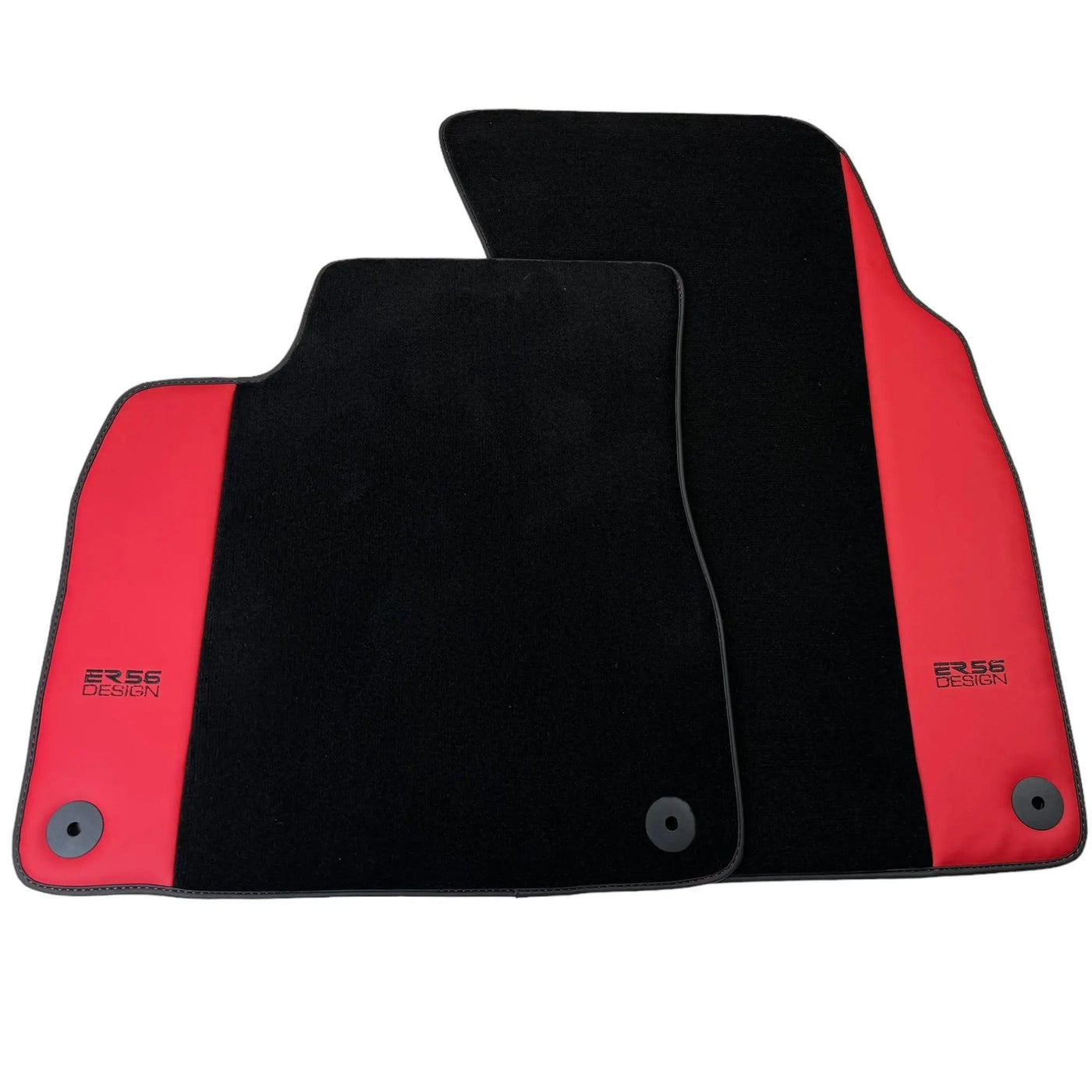 Black Floor Mats for Lamborghini Urus with Red Leather | ER56 Design - AutoWin