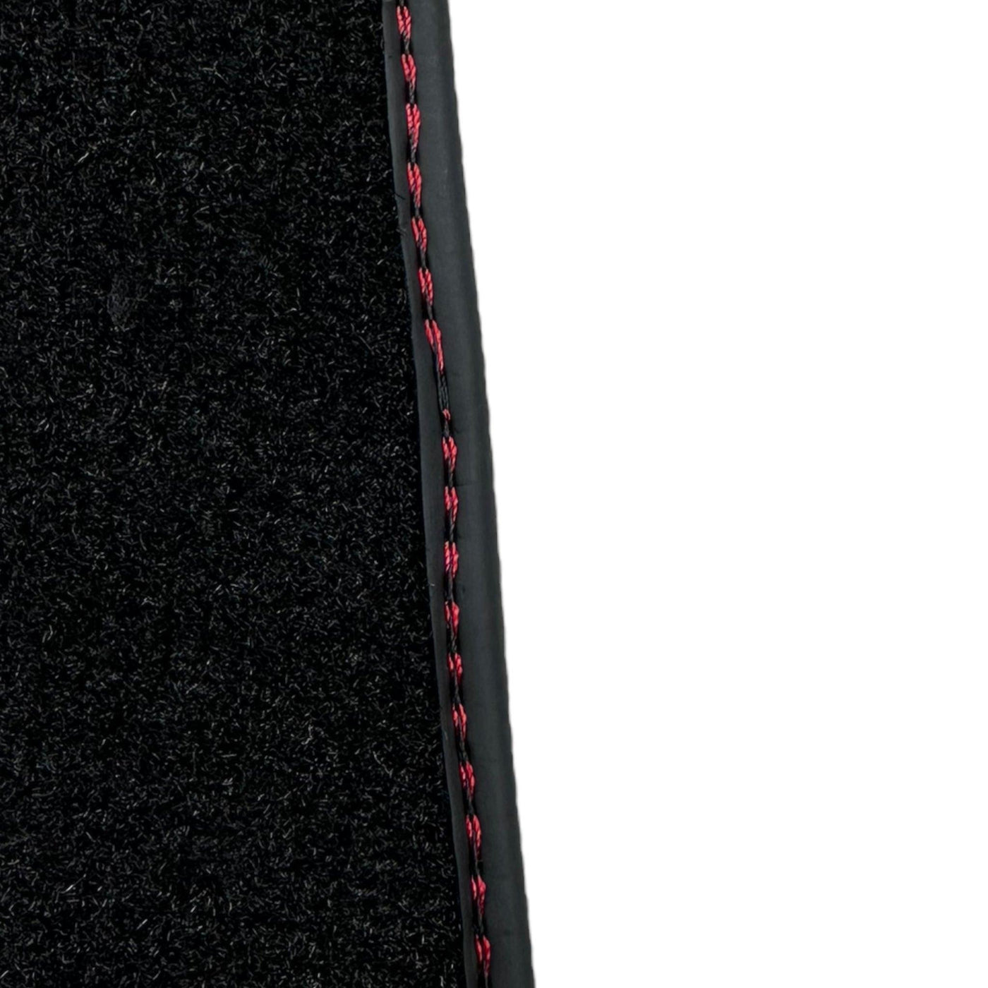 Black Floor Mats For McLaren 650S Black Tailored With Red Leather - AutoWin