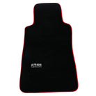 Black Floor Mats For Mercedes-Benz C Class W202 (1993-2000) ER56 Design | Red Trim - AutoWin