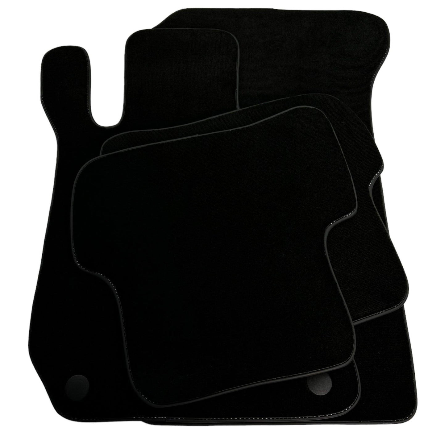 Black Floor Mats For Mercedes-Benz C-Class W204 (2007-2014) - AutoWin