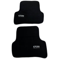 Black Floor Mats For Mercedes-Benz C Class W204 Coupe 2012-2015 ER56 Design - AutoWin