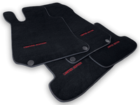 Black Floor Mats For Mercedes Benz CLK-Class C208 Coupe (1997-2002) | Limited Edition - AutoWin