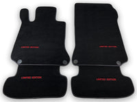Black Floor Mats For Mercedes Benz E-Class A207 Convertible Facelift (2013-2017) | Limited Edition - AutoWin