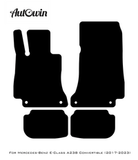 Black Floor Mats For Mercedes Benz E-Class A238 Convertible (2017-2023) | Limited Edition - AutoWin