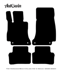 Black Floor Mats For Mercedes Benz E-Class W213 Sedan (2020-2023) | Limited Edition - AutoWin