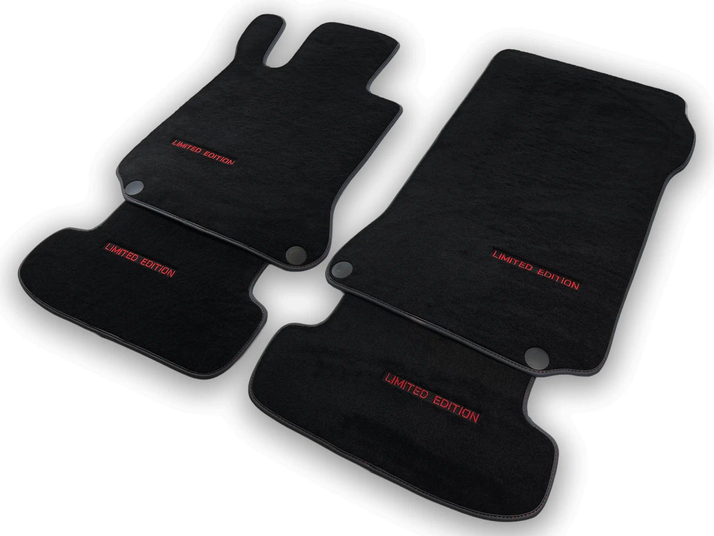 Black Floor Mats For Mercedes Benz E-Class W214 Sedan (2023-2024) Hybrid | Limited Edition - AutoWin
