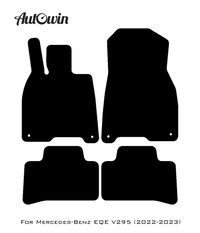 Black Floor Mats For Mercedes Benz EQE-Class V295 (2022-2023) | Limited Edition - AutoWin