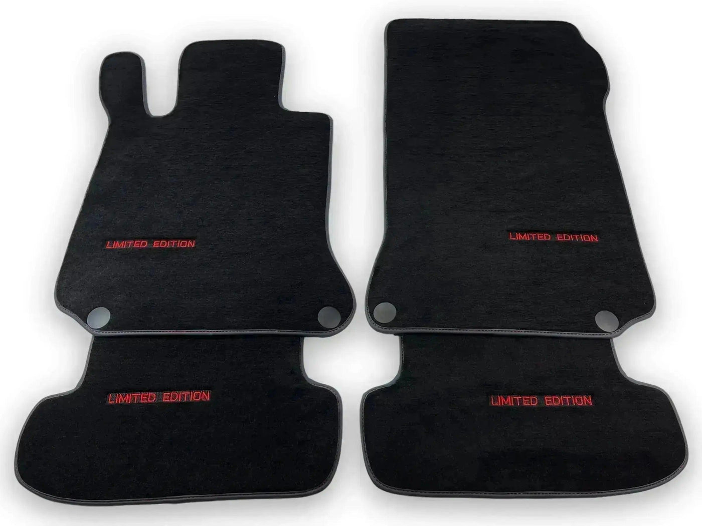 Black Floor Mats For Mercedes Benz GLK-Class X204 (2012-2015) | Limited Edition - AutoWin