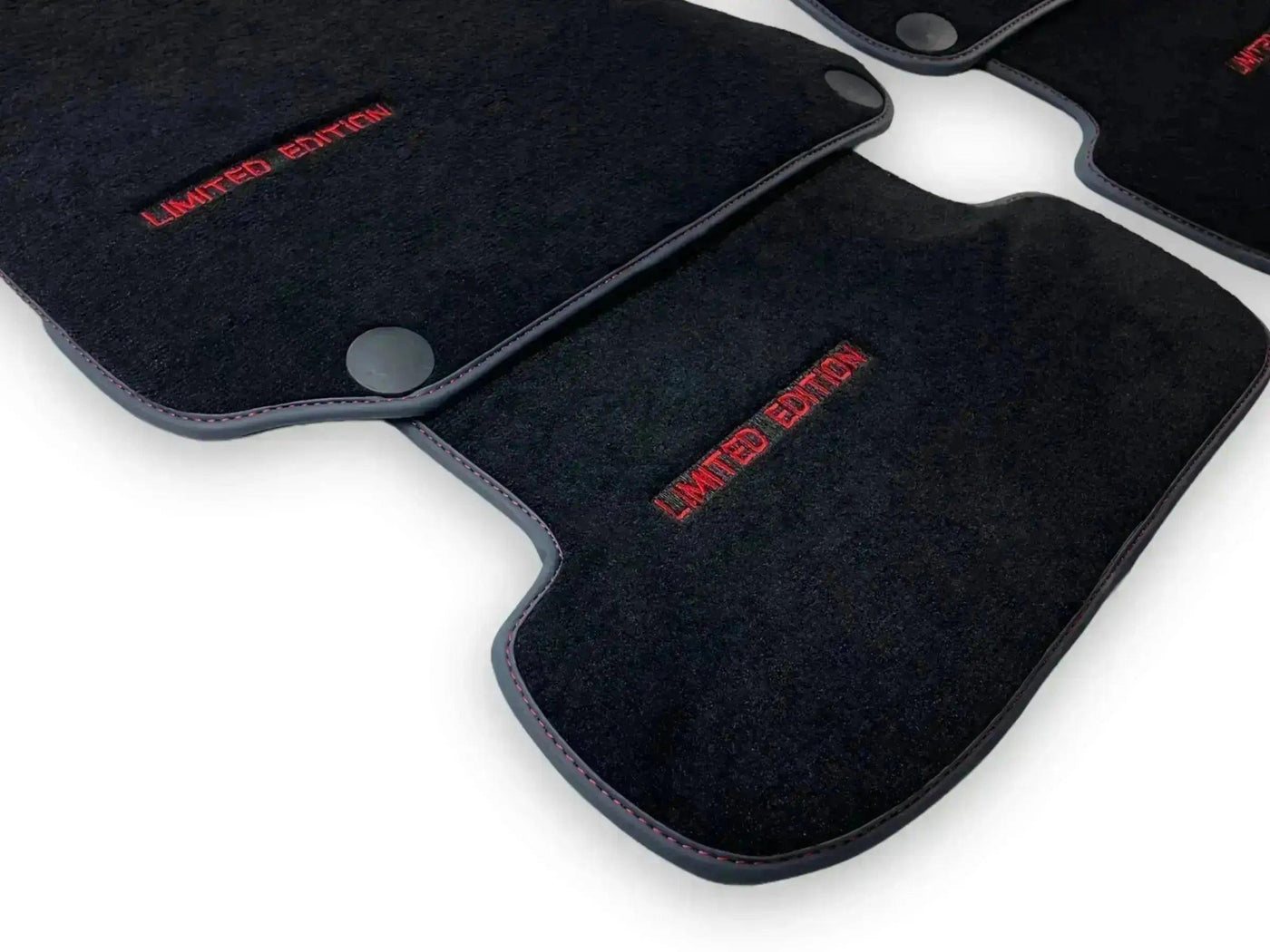 Black Floor Mats For Mercedes Benz GLK-Class X204 (2012-2015) | Limited Edition - AutoWin