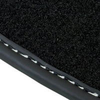 Black Floor Mats for Mercedes-Benz R107/C107 Coupe (1971-1989) - AutoWin