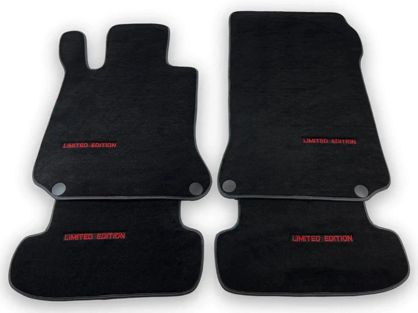Black Floor Mats For Mercedes Benz S-Class C126 Coupe (1981-1991) | Limited Edition - AutoWin