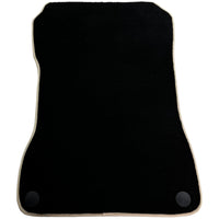 Black Floor Mats For Mercedes-Benz SL-Class R231 (2012-2022) Beige Trim - AutoWin
