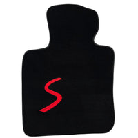 Black Floor Mats for Mini Cooper / One Electric (2020-2023) - AutoWin