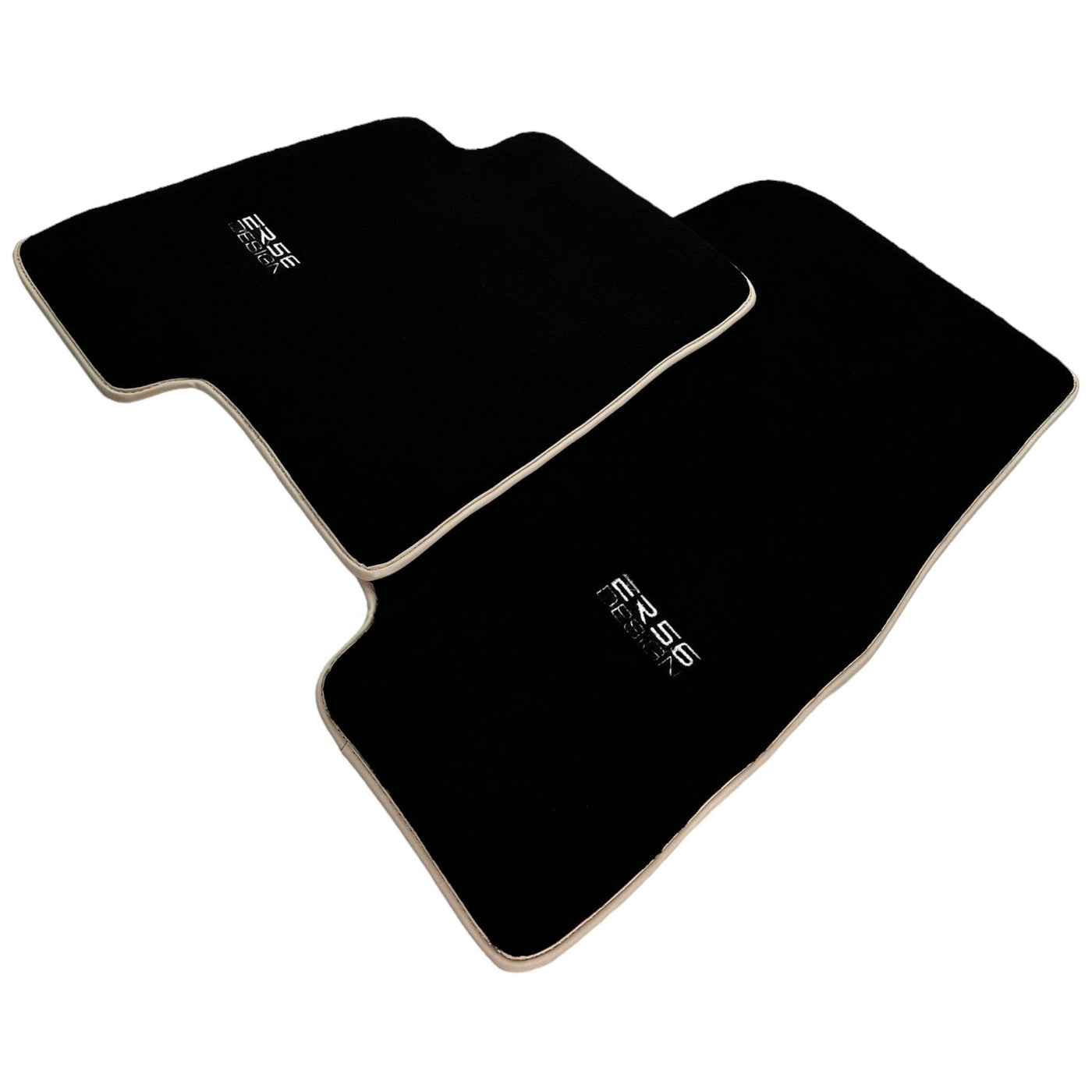 Black Floor Mats For Mitsubishi Pajero III (2000-2004) ER56 Design - AutoWin