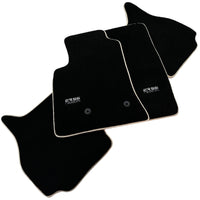 Black Floor Mats For Mitsubishi Pajero V80 (2006-2011) ER56 Design - AutoWin