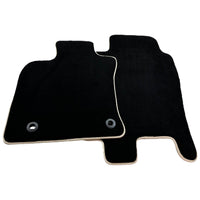 Black Floor Mats for Toyota Camry (2017-2023) Beige Trim - AutoWin