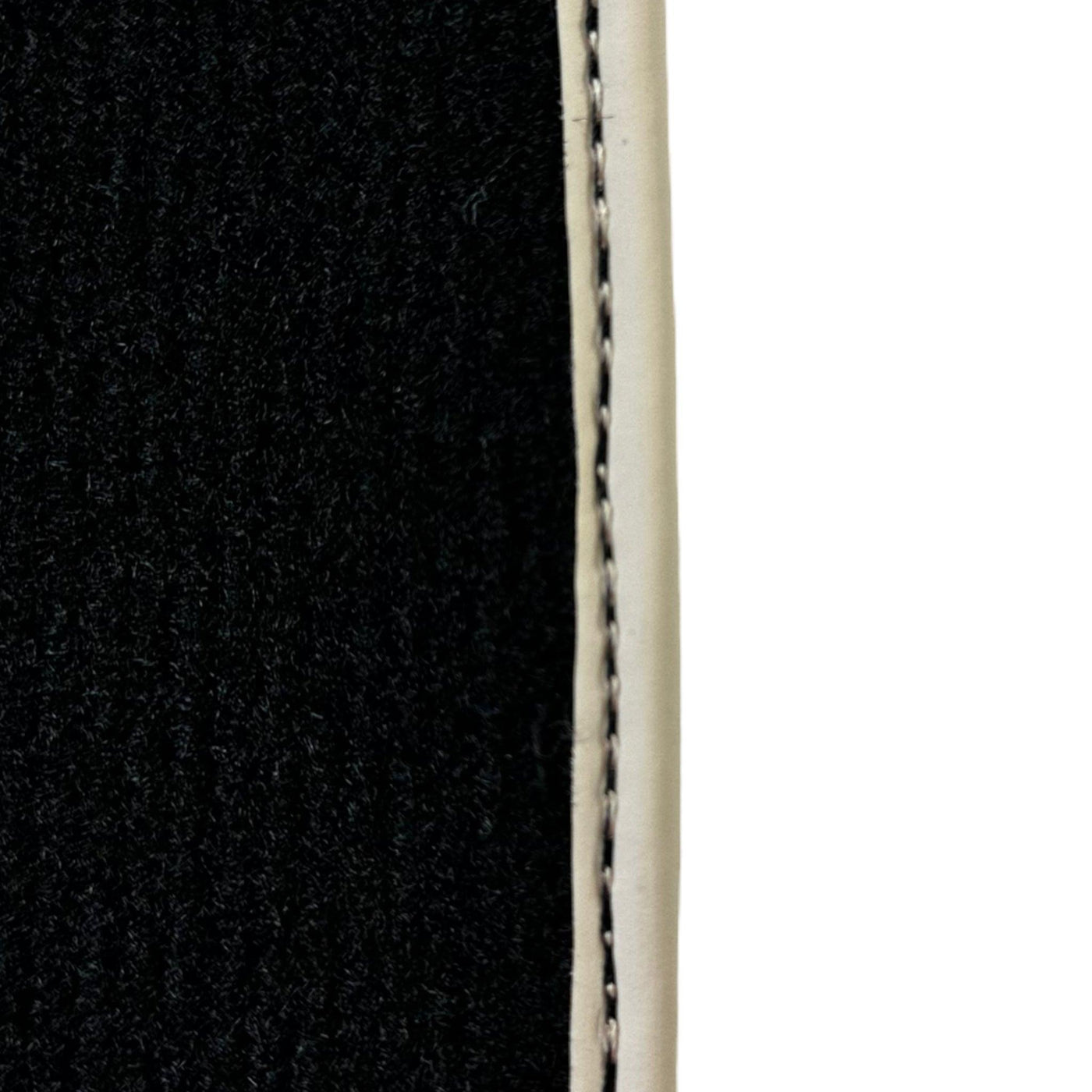 Black Floor Mats For Toyota Land Cruiser 150 (2009-2022) | Beige Trim - AutoWin