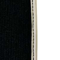 Black Floor Mats For Toyota Land Cruiser 150 (2009-2022) | Beige Trim - AutoWin