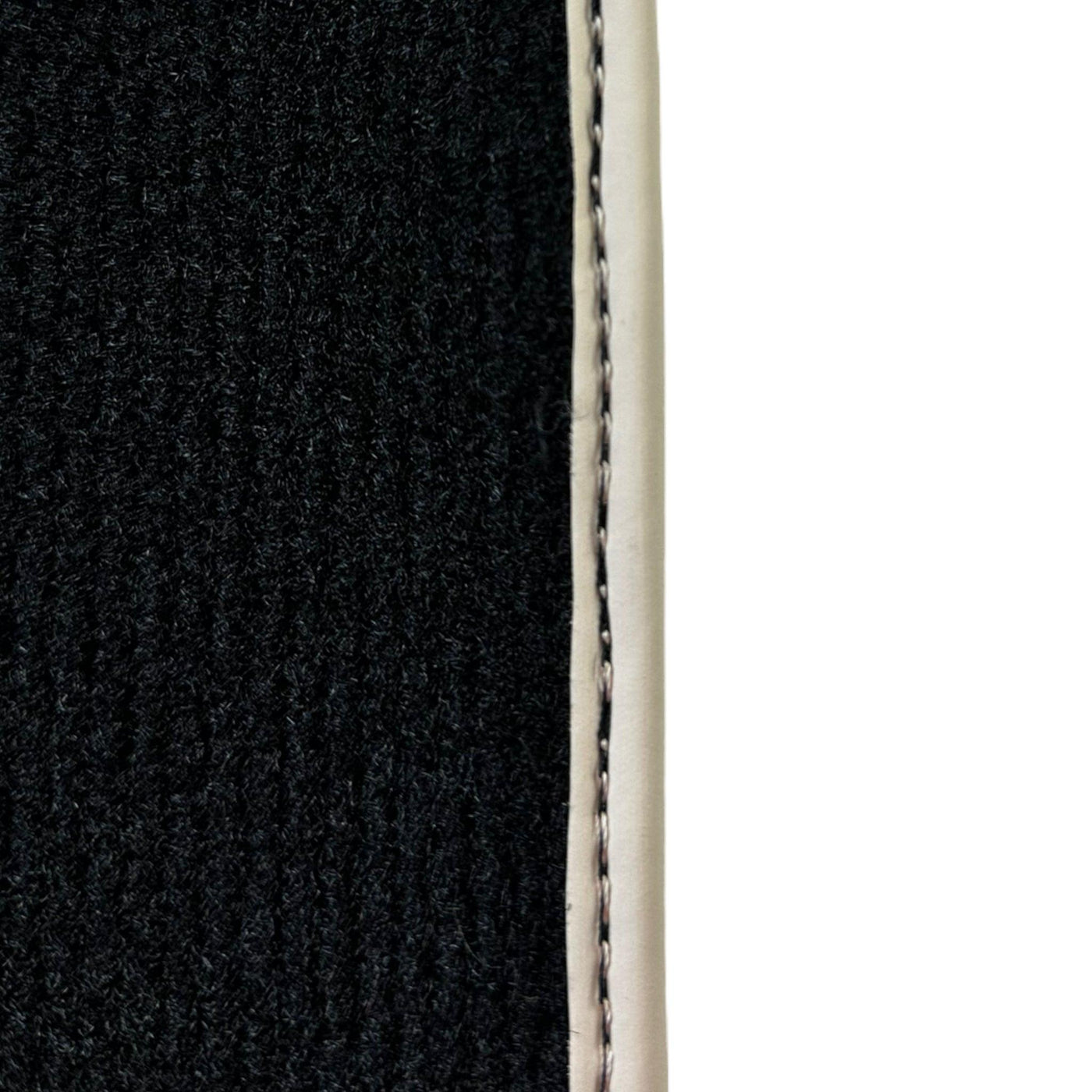 Black Floor Mats For Toyota Land Cruiser 150 (2009-2022) | Beige Trim - AutoWin