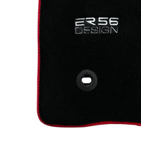 Black Floor Mats For Toyota Land Cruiser 150 (2009-2022) Red Trim | ER56 Design - AutoWin