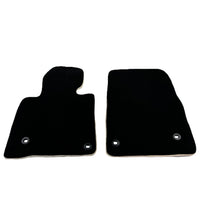 Black Floor Mats For Toyota Land Cruiser 200 (2008-2012) | Beige Trim - AutoWin