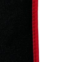 Black Floor Mats For Toyota Land Cruiser 200 (2008-2012) Red Trim | ER56 Design - AutoWin