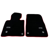 Black Floor Mats For Toyota Land Cruiser 200 (2008-2012) Red Trim | ER56 Design - AutoWin