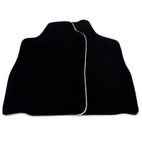 Black Floor Mats For Toyota Land Cruiser 90 (1997-2003) | Beige Trim - AutoWin