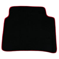 Black Floor Mats for Toyota Prius (2016-2021) ER56 Design with Red Trim - AutoWin