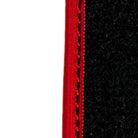 Black Floor Mats For Toyota RAV4 (2000-2003) ER56 Design with Red Trim - AutoWin