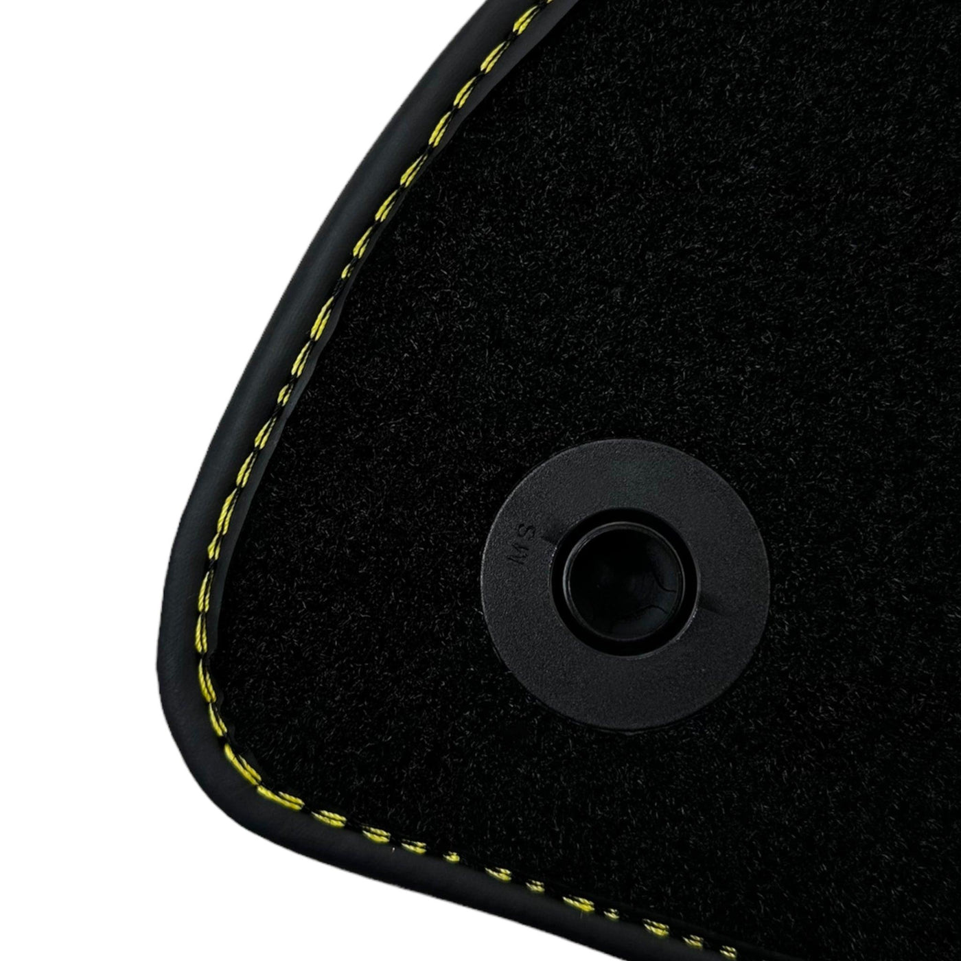 Black Floor Mats with Leather for Mercedes Benz E-Class W213 Sedan (2016-2020) - "Jet Fuel Only" - AutoWin