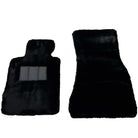 Black Sheepskin Floor Mats for Rolls-Royce Wraith (2013–2023) No Steps Edition - AutoWin