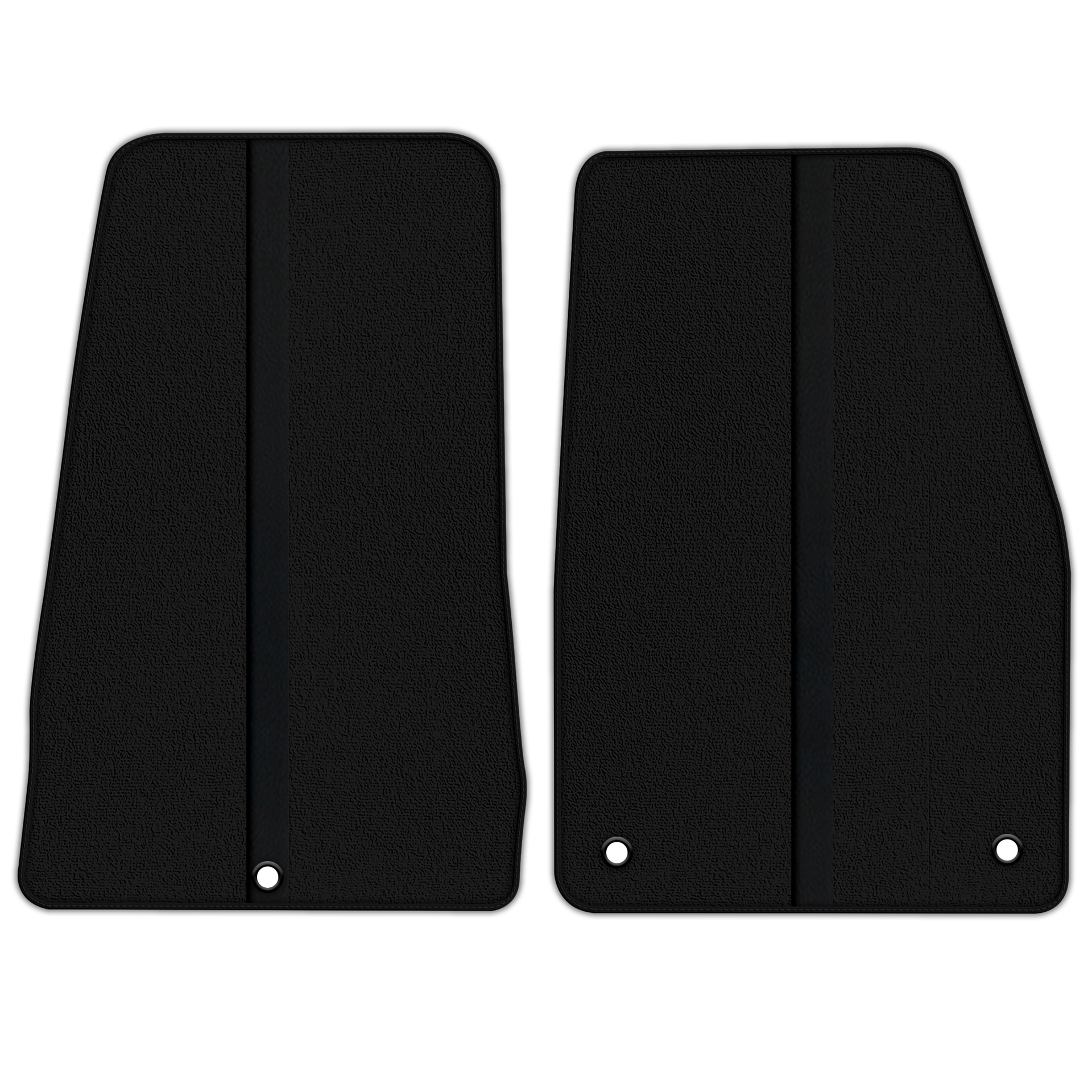 Black Floor Mats with Leather Line for Dodge Viper (2003-2006) - Various Colors