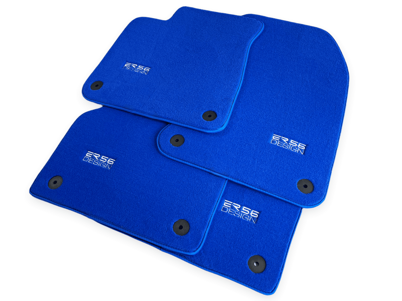 Blue Floor Mats for Audi A5 - 8F7 Convertible (2009-2017) | ER56 Design - AutoWin