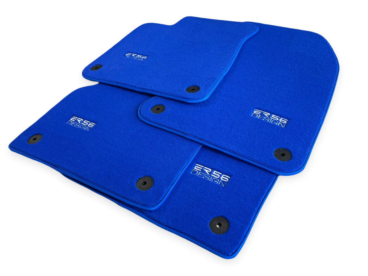 Blue Floor Mats for Audi Q7 4M (2015-2019) | ER56 Design - AutoWin