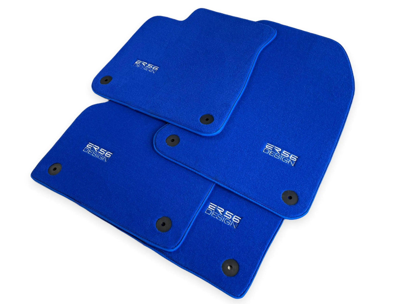 Blue Floor Mats for Audi Q7 4M (2015-2019) | ER56 Design - AutoWin