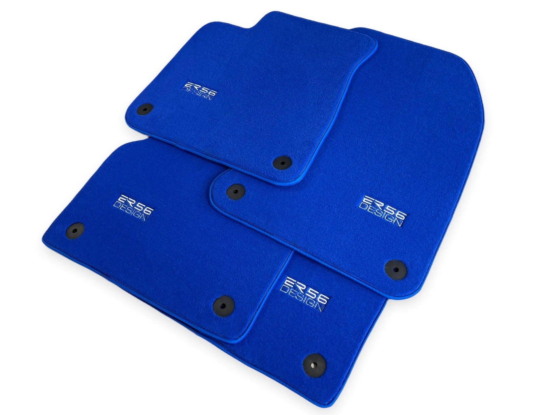 Blue Floor Mats for Audi Q7 4M (2015-2019) | ER56 Design - AutoWin