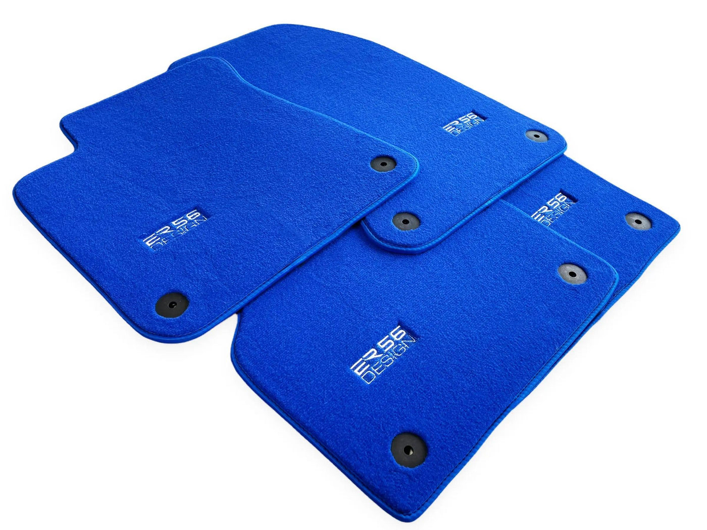 Blue Floor Mats for Audi Q8 e-tron (2023-2025) | ER56 Design - AutoWin