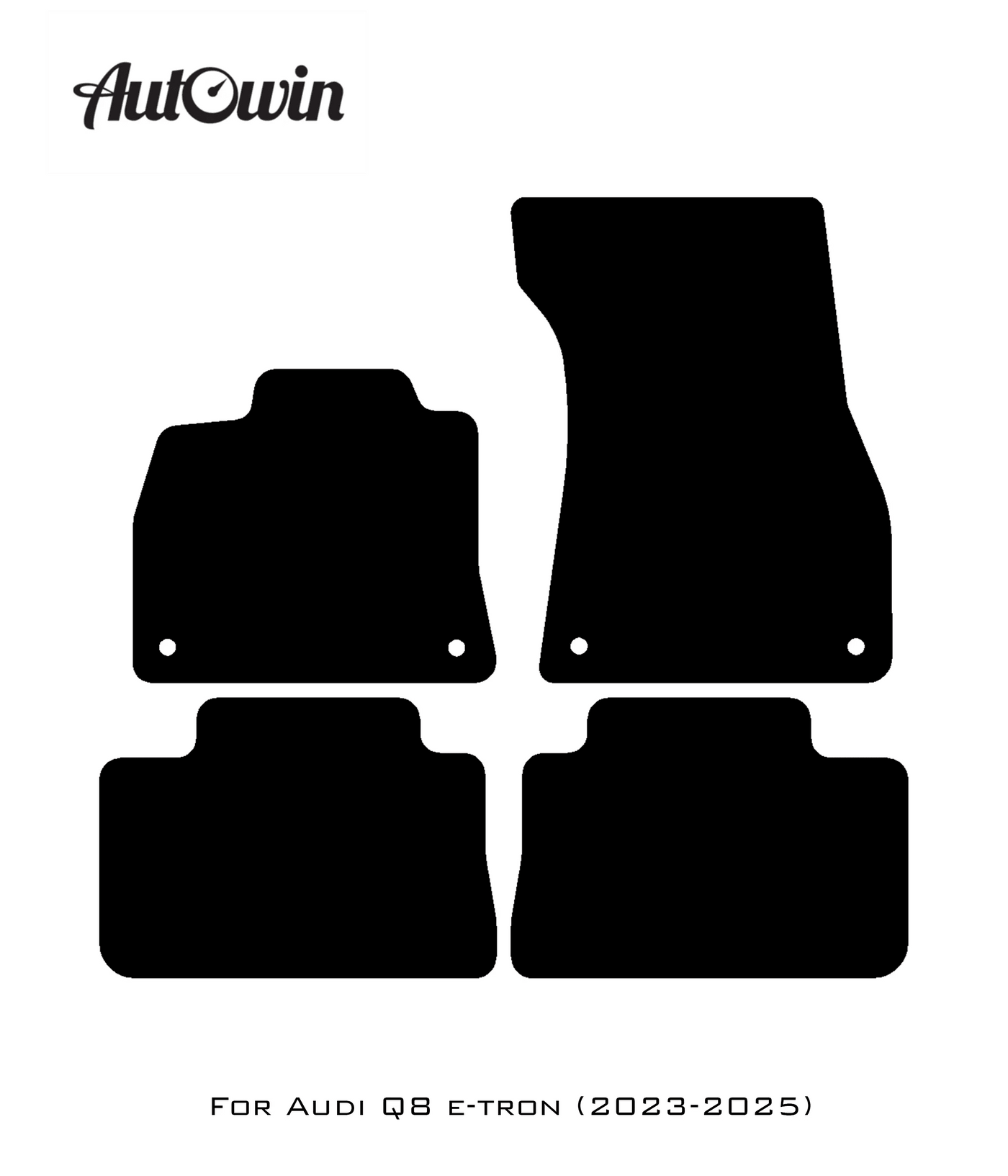 Blue Floor Mats for Audi Q8 e-tron (2023-2025) | ER56 Design - AutoWin