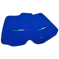 Blue Floor Mats For Ferrari Roma (2021-2024) Italian Edition - AutoWin