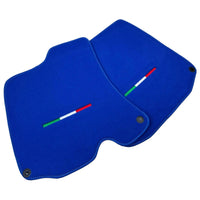 Blue Floor Mats For Ferrari Roma (2021-2024) Italian Edition - AutoWin