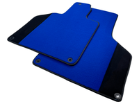 Custom Blue Floor Mats for Lamborghini Gallardo With Alcantara Leather