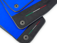 Blue Floor Mats For Lamborghini Urus With Alcantara Leather - AutoWin