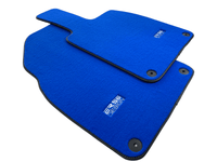 Blue Floor Mats for Porsche 981 Boxster (2013-2016) ER56 Design - AutoWin