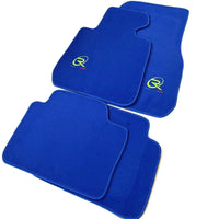Blue Mats For BMW 5 Series E34 Sedan Tailored Set Perfect Fit - AutoWin