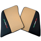 Beige Floor Mats for Ferrari 296 GTS (2022-2024) with Leather - AutoWin
